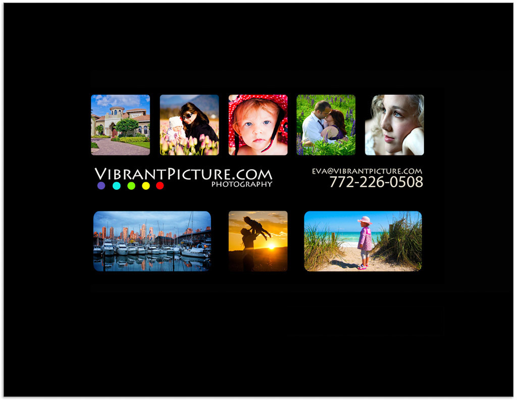 vibrant picture business card